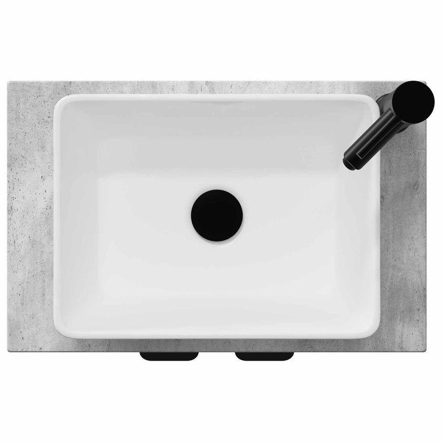 Badkamermeubel met Wasbak Betongrijs 54 x 35 x 83 cm