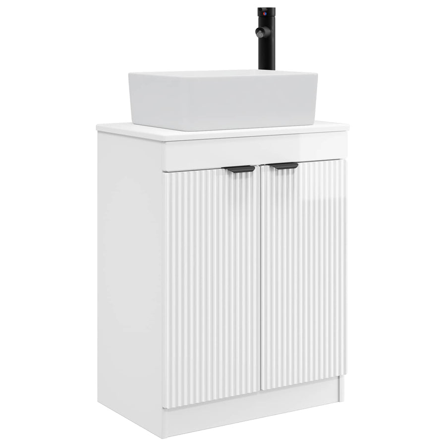 Badkamermeubel met Wasbak Hoogglans Wit 54 x 35 x 83 cm