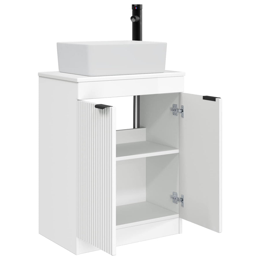 Badkamermeubel met Wasbak Hoogglans Wit 54 x 35 x 83 cm