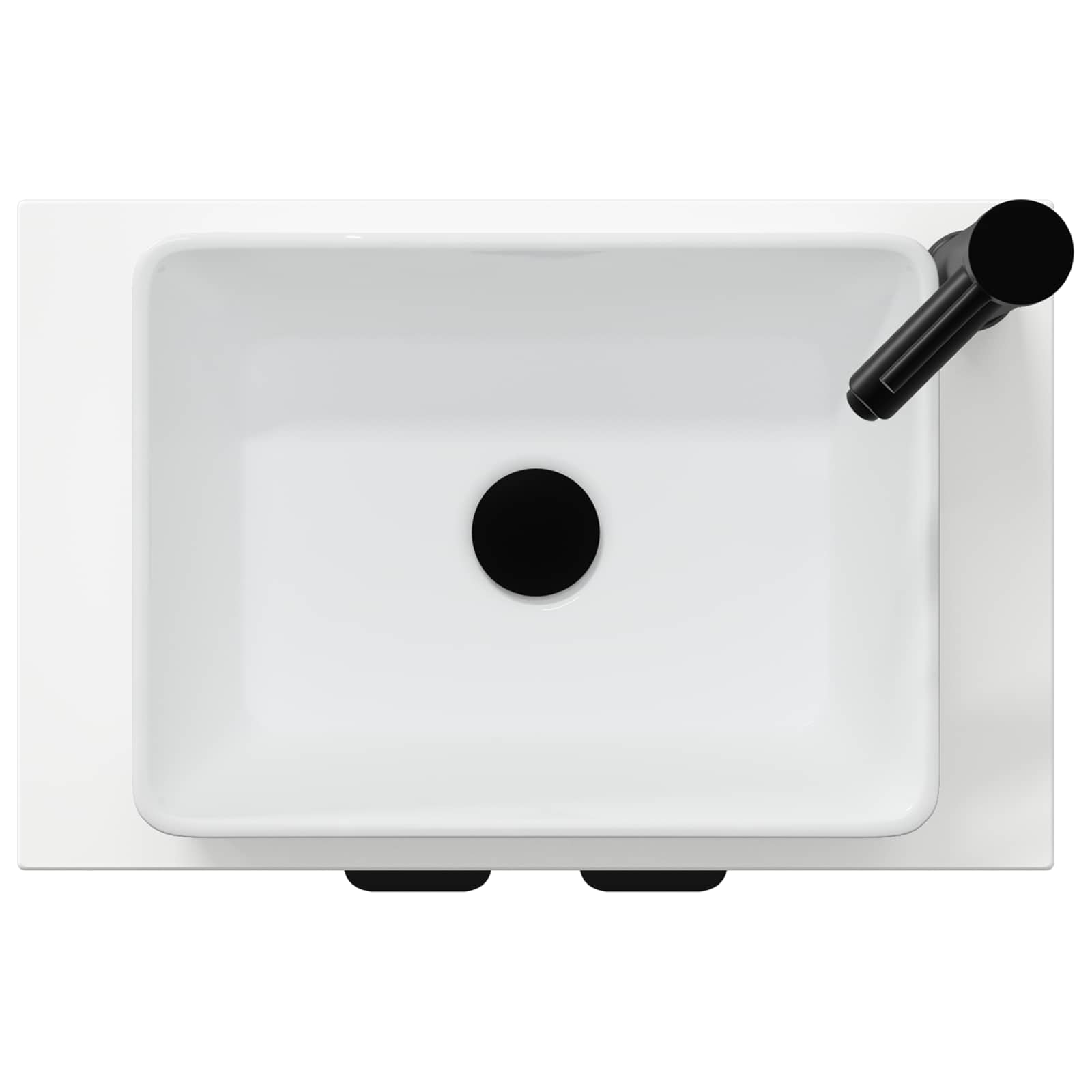 Badkamermeubel met Wasbak Hoogglans Wit 54 x 35 x 83 cm