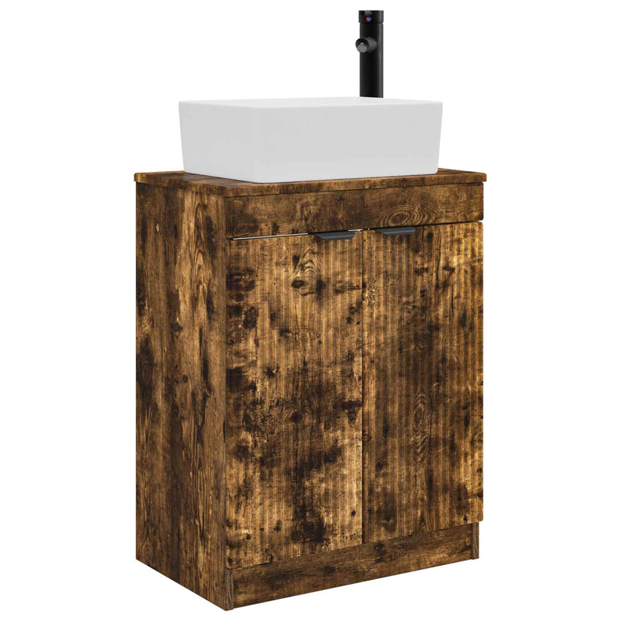 Badkamermeubel met Wasbak Gerookt eiken 54 x 35 x 83 cm