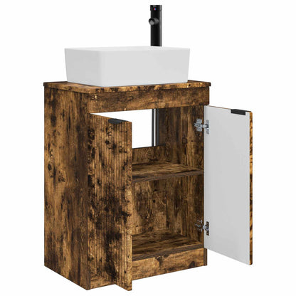 Badkamermeubel met Wasbak Gerookt eiken 54 x 35 x 83 cm