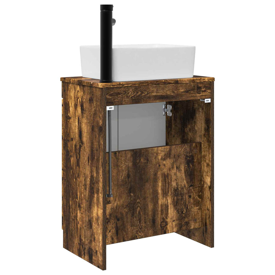 Badkamermeubel met Wasbak Gerookt eiken 54 x 35 x 83 cm
