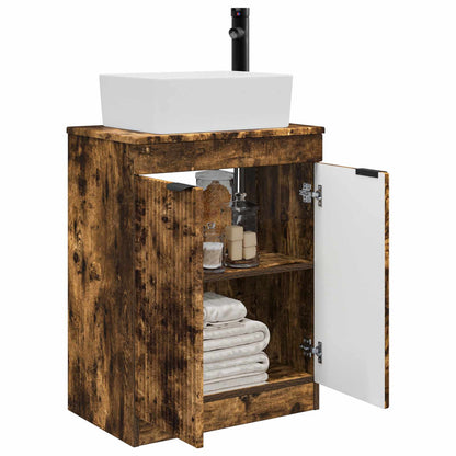 Badkamermeubel met Wasbak Gerookt eiken 54 x 35 x 83 cm