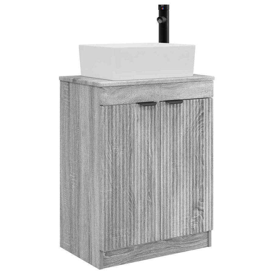 Badkamermeubel met Wasbak Grijs Sonoma 54 x 35 x 83 cm