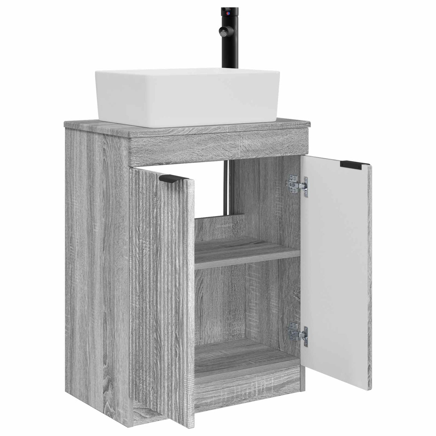 Badkamermeubel met Wasbak Grijs Sonoma 54 x 35 x 83 cm