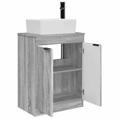 Badkamermeubel met Wasbak Grijs Sonoma 54 x 35 x 83 cm