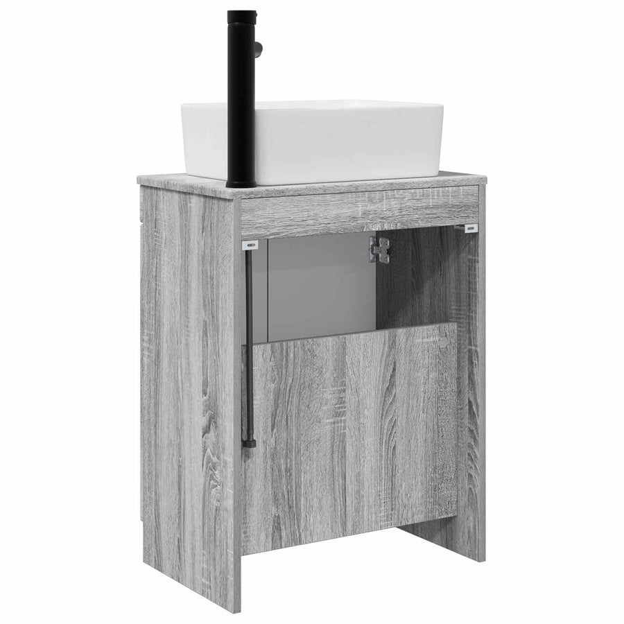 Badkamermeubel met Wasbak Grijs Sonoma 54 x 35 x 83 cm