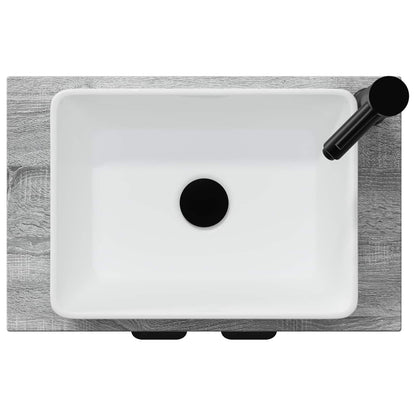Badkamermeubel met Wasbak Grijs Sonoma 54 x 35 x 83 cm