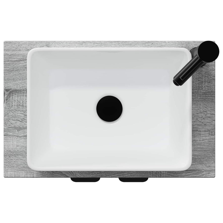 Badkamermeubel met Wasbak Grijs Sonoma 54 x 35 x 83 cm