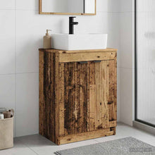 Badkamermeubel met Wasbak Oud hout 54 x 35 x 83 cm Bewerkt hout