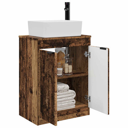 Badkamermeubel met Wasbak Oud hout 54 x 35 x 83 cm Bewerkt hout