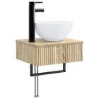 Wastafel 40x35x39 cm sonoma eiken muurmontage