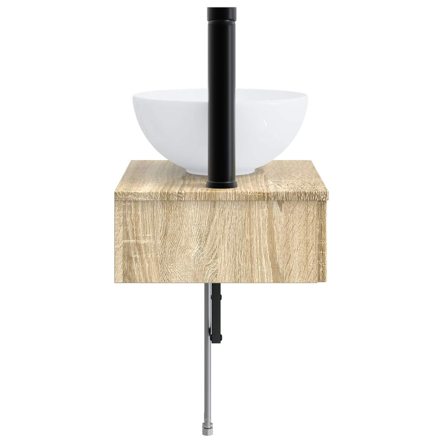 Wandgemonteerde Wastafel Sonoma Eiken 40 x 35 x 39 cm