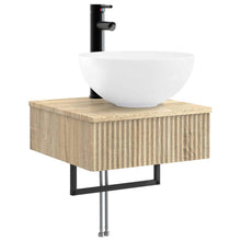 Wandgemonteerde Wastafel Sonoma Eiken 40 x 41 x 40,5 cm