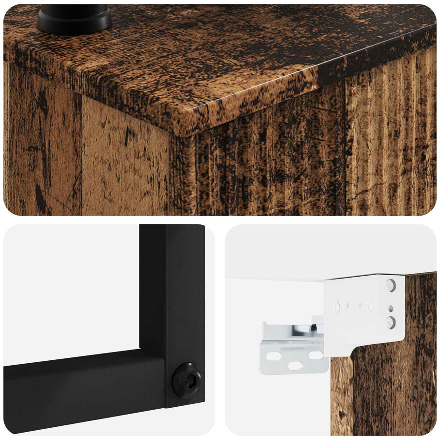 Wandgemonteerde Wastafel Oud hout 40 x 41 x 40,5 cm