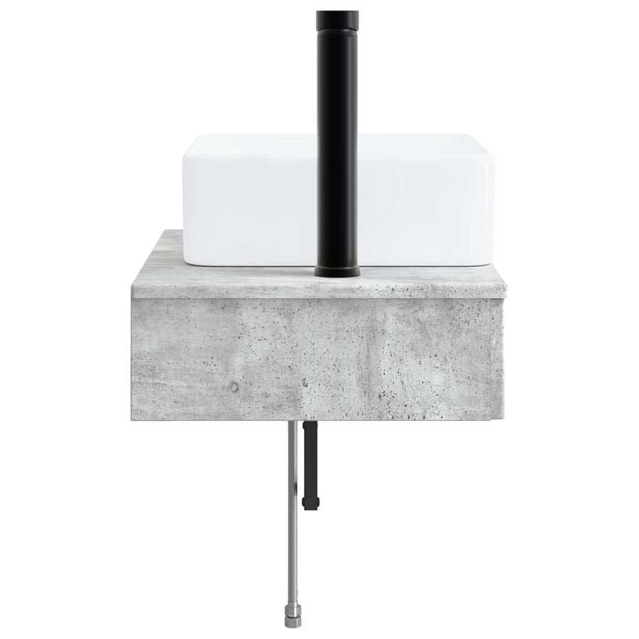 Wandgemonteerde Wastafel Betongrijs 50 x 41 x 39 cm