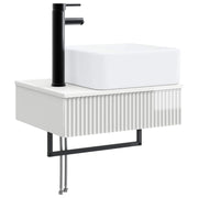 Wastafel muurbevestiging 50x41x39 cm hoogglans wit