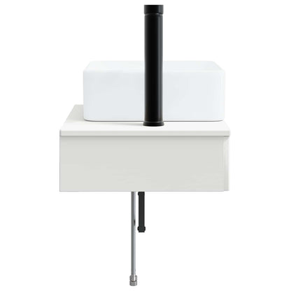 Wandgemonteerde Wastafel Hoogglans Wit 50 x 41 x 39 cm