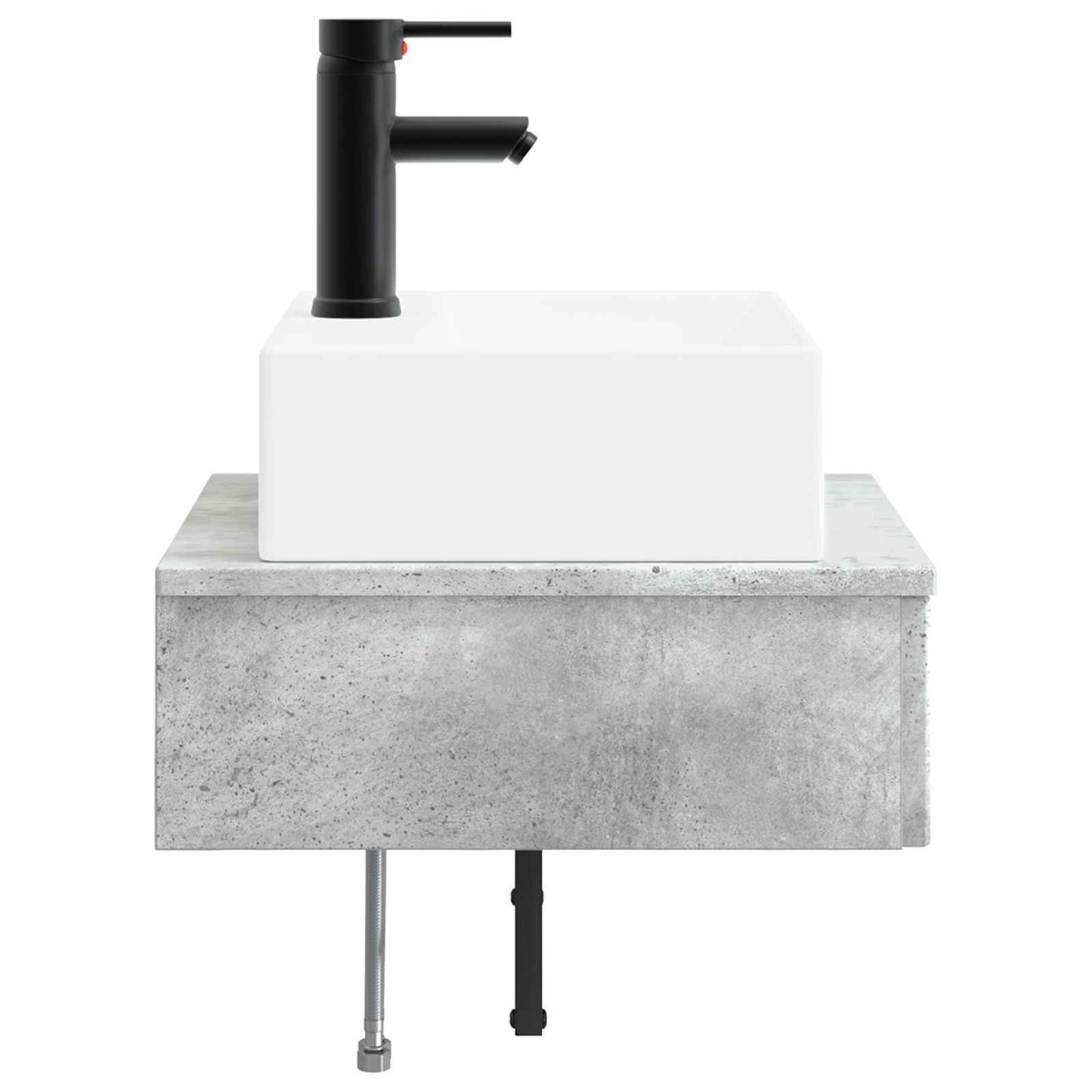 Wandgemonteerde Wastafel Betongrijs 40 x 41 x 39 cm