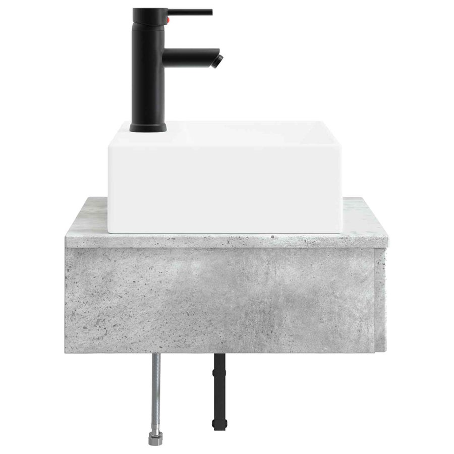 Wandgemonteerde Wastafel Betongrijs 40 x 41 x 39 cm