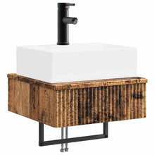 Wandgemonteerde Wastafel Oud hout 40 x 41 x 39 cm Bewerkt hout
