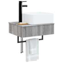 Wandgemonteerde Wastafel Grijs Sonoma 53 x 35 x 39 cm