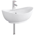 Waskom badkamer 59x35x21 cm chroom metaal