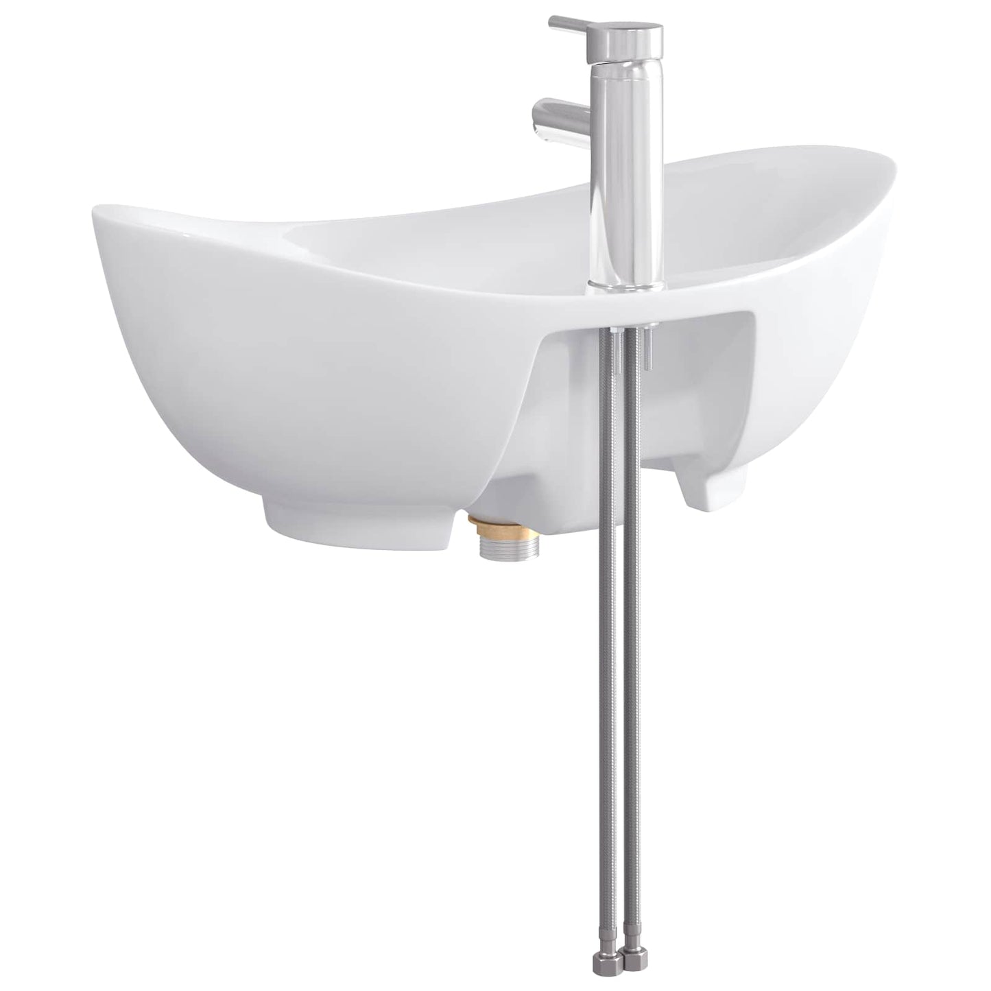 Badkamer Waskom Chroom 59 x 35 x 21 cm Metaal