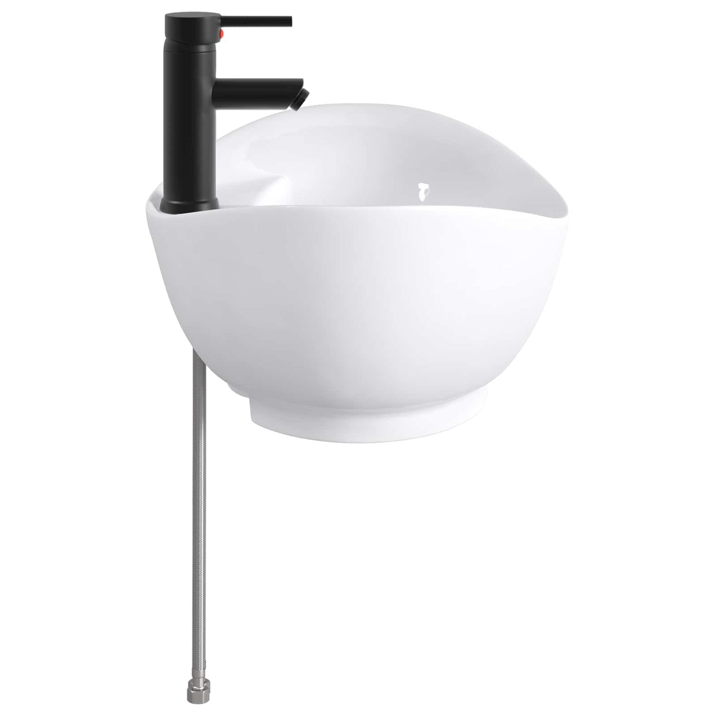 Badkamer Waskom Mat Zwart 59 x 35 x 21 cm Metaal