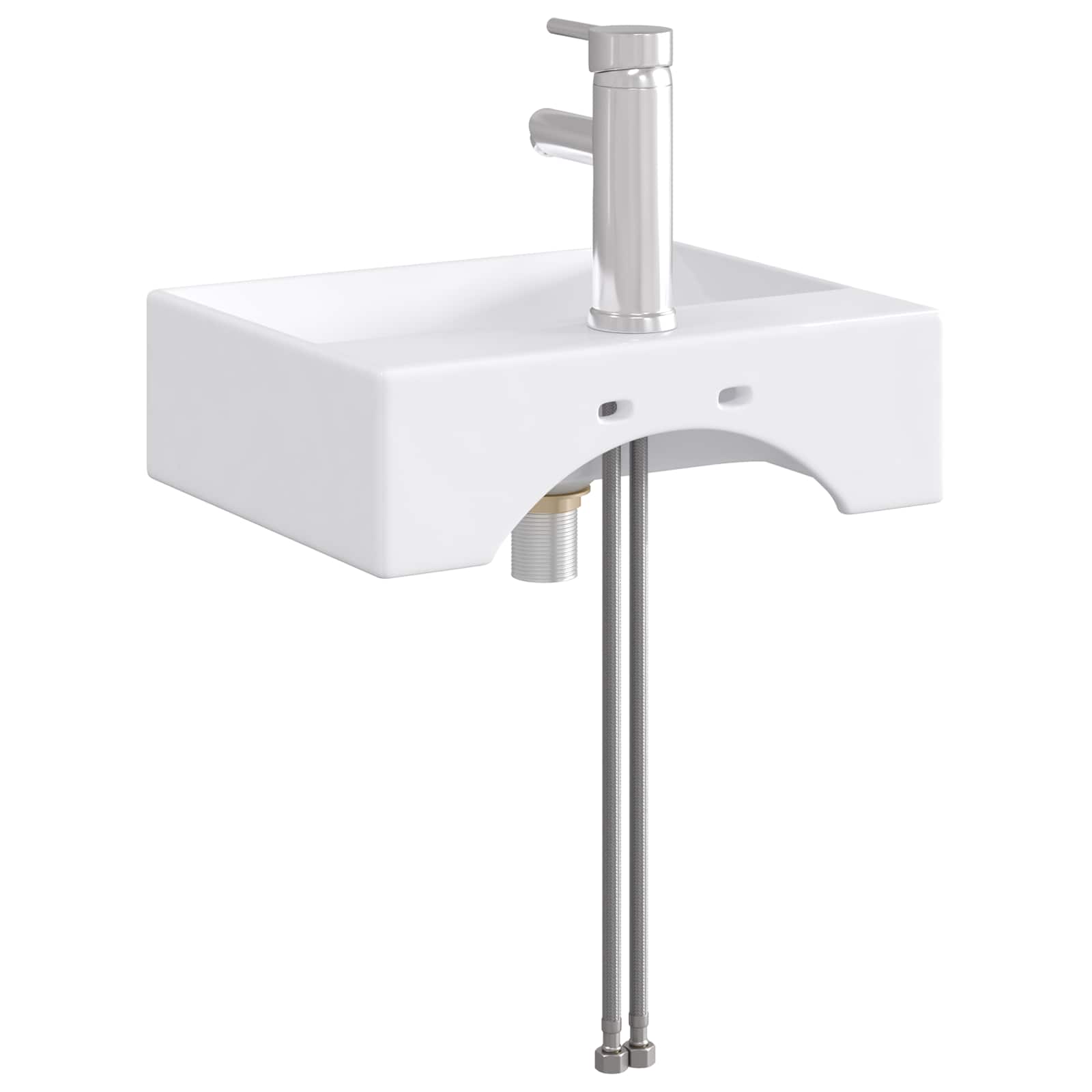 Badkamer Waskom Chroom 39 x 30,5 x 12,5 cm Metaal