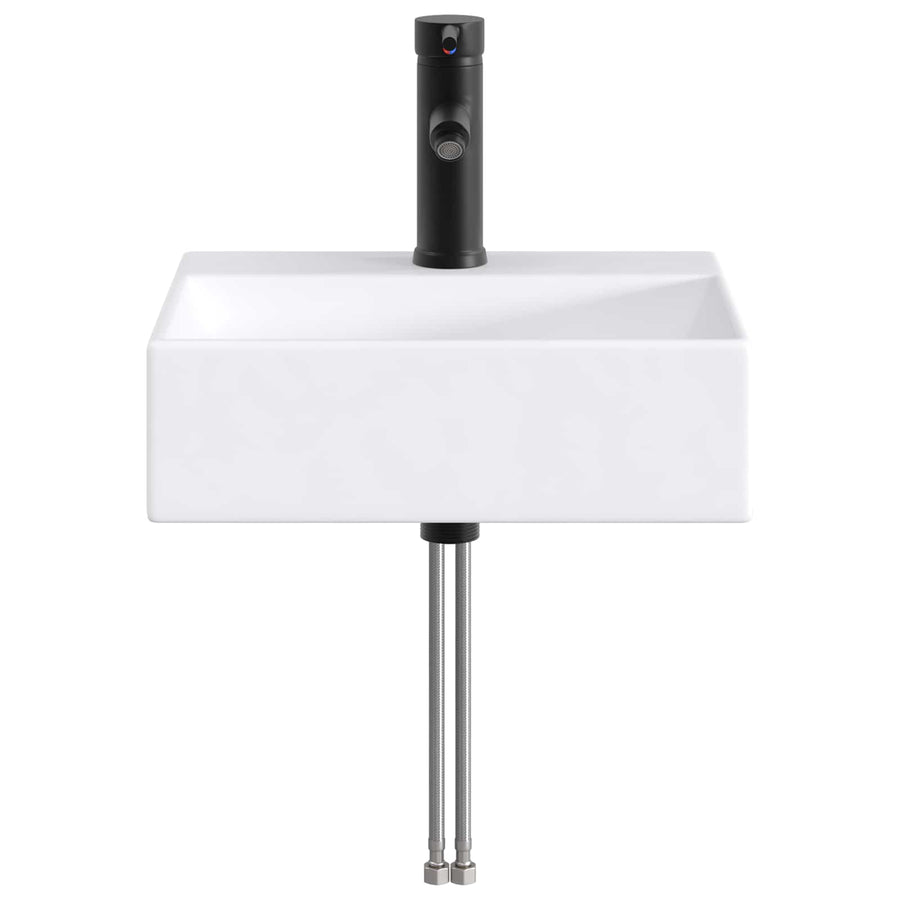 Badkamer Waskom Mat Zwart 39 x 30,5 x 12,5 cm Metaal