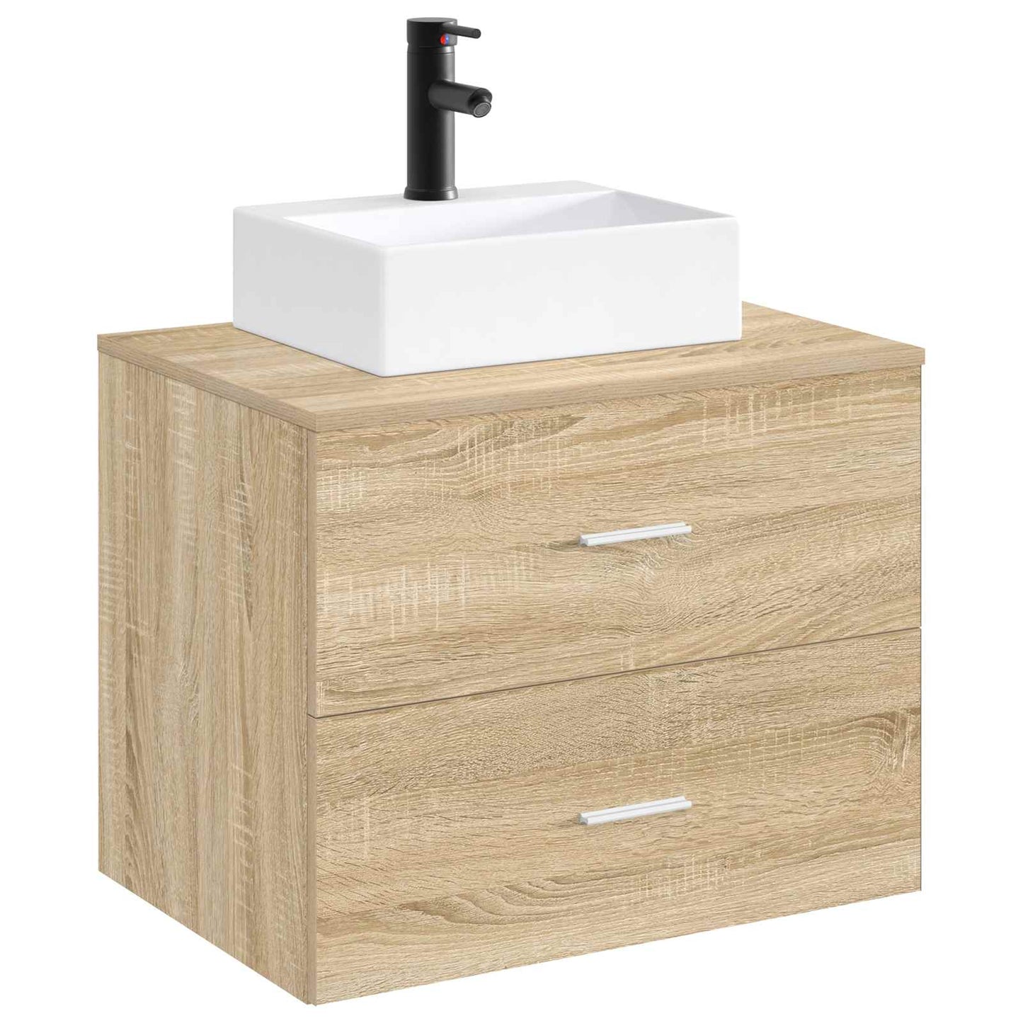 Badkamer Waskom Mat Zwart 39 x 30,5 x 12,5 cm Metaal
