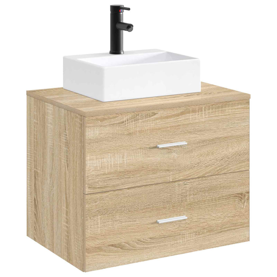 Badkamer Waskom Mat Zwart 39 x 30,5 x 12,5 cm Metaal