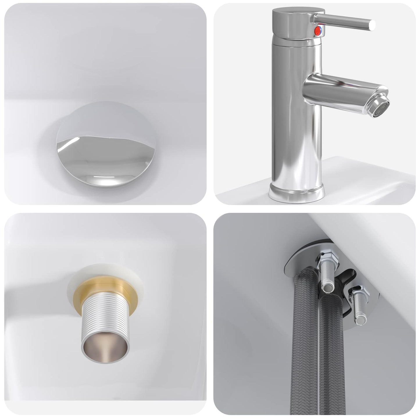 Badkamer Waskom Chroom 45,5 x 25,5 x 13 cm Metaal