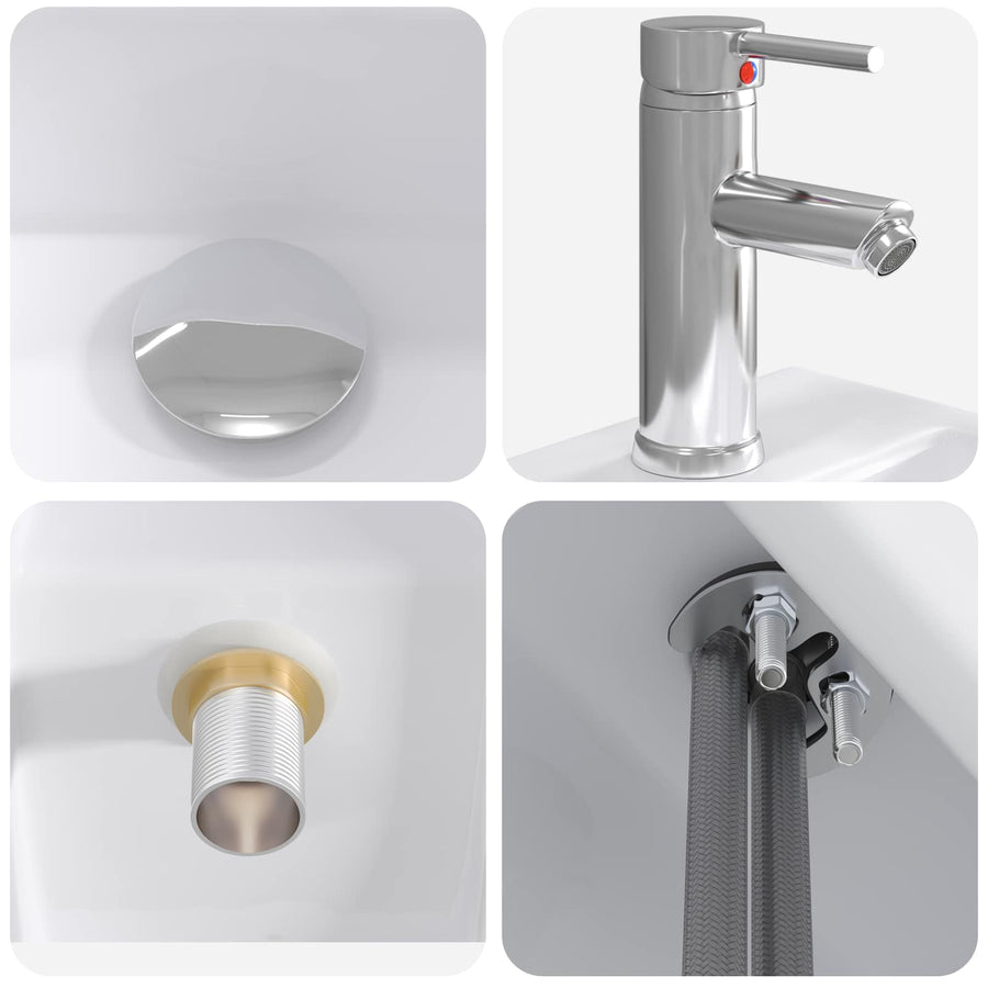Badkamer Waskom Chroom 45,5 x 25,5 x 13 cm Metaal