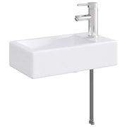 Waskom badkamer 45,5x25,5x13 cm chroom metaal