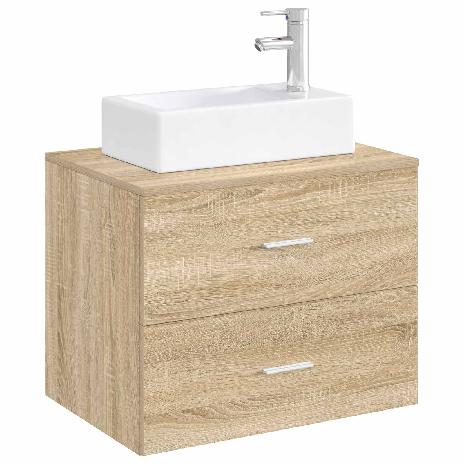 Badkamer Waskom Chroom 45,5 x 25,5 x 13 cm Metaal