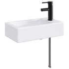 Waskom metaal mat zwart 45,5x25,5x13 cm
