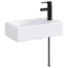 Badkamer Waskom Mat Zwart 45,5 x 25,5 x 13 cm Metaal
