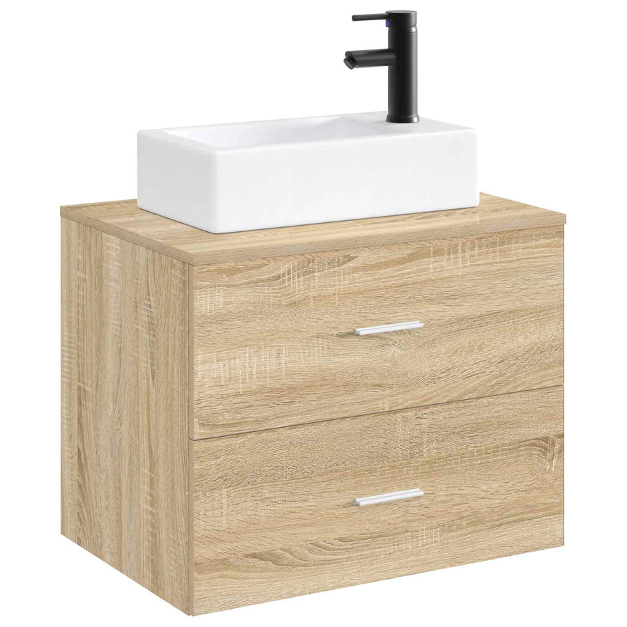 Badkamer Waskom Mat Zwart 45,5 x 25,5 x 13 cm Metaal