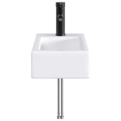 Badkamer Waskom Mat Zwart 45,5 x 25,5 x 13 cm Metaal