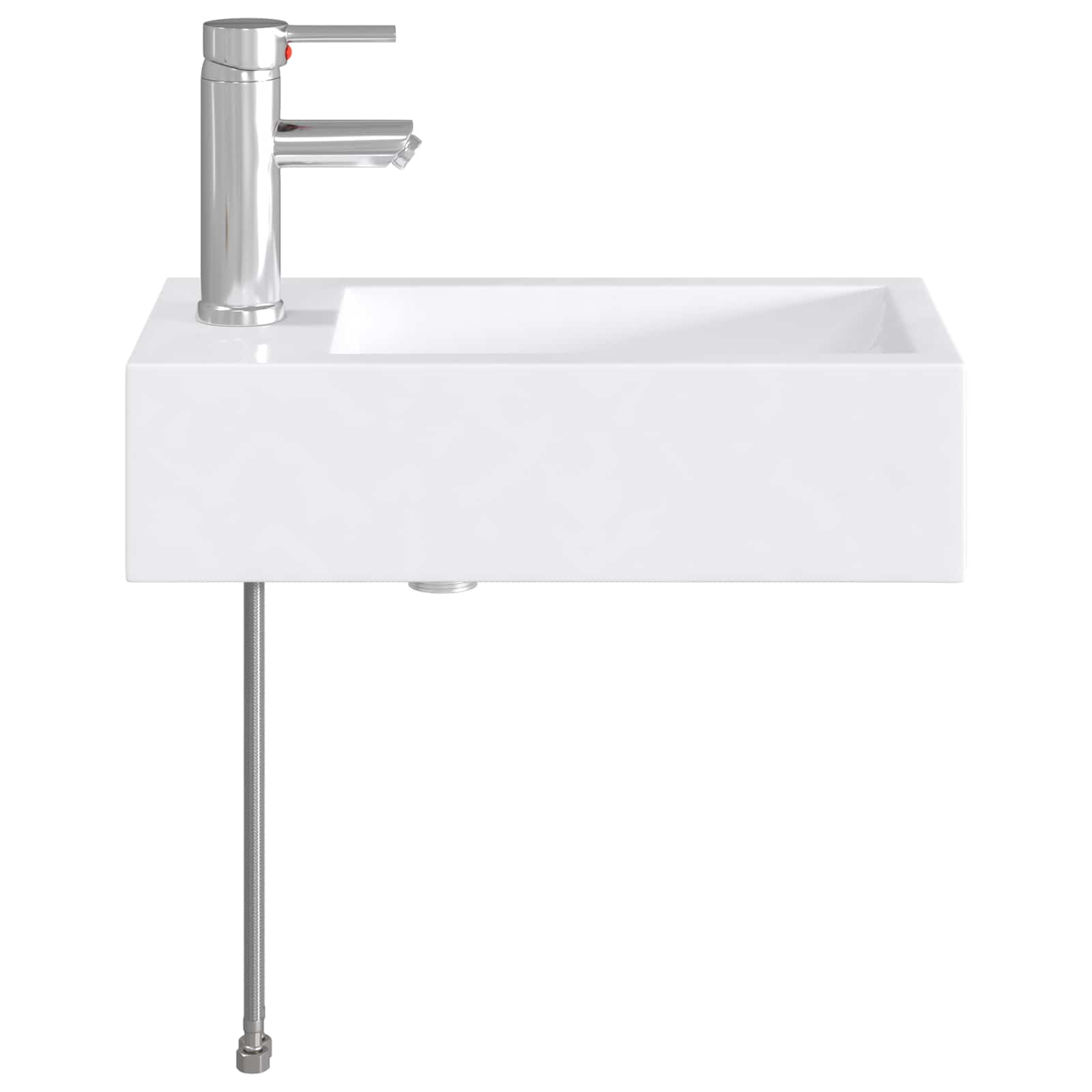 Badkamer Waskom Chroom 45,5 x 25,5 x 13 cm Metaal