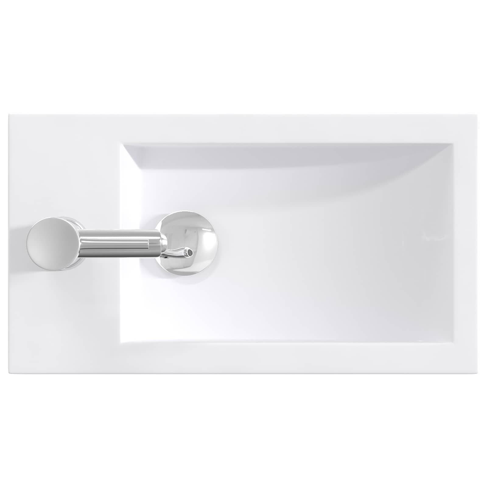 Badkamer Waskom Chroom 45,5 x 25,5 x 13 cm Metaal