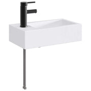 Waskom metaal mat zwart 45,5x25,5x13 cm