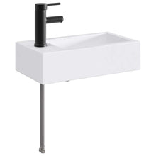 Badkamer Waskom Mat Zwart 45,5 x 25,5 x 13 cm Metaal
