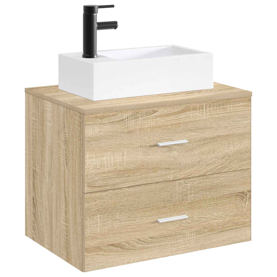 Badkamer Waskom Mat Zwart 45,5 x 25,5 x 13 cm Metaal