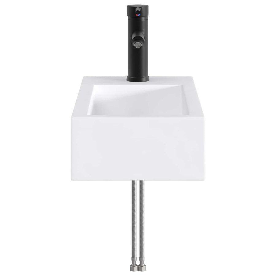 Badkamer Waskom Mat Zwart 45,5 x 25,5 x 13 cm Metaal