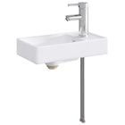 Waskom metaal chroom 40,5x22,5x11,5 cm