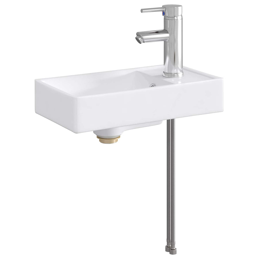 Badkamer Waskom Chroom 40,5 x 22,5 x 11,5 cm Metaal
